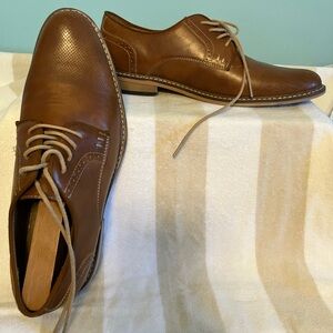 Steve Madden Size 10.5 Brown Leather Lace-Up Oxfords